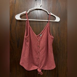 Maroon knit style tank